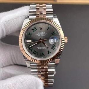 VS Factory Rolex Datejust 41 Slate Grey"Wimbledon"Two-Tone Everose Gold (126331) 1:1 Super Clone - DD3235 Movement