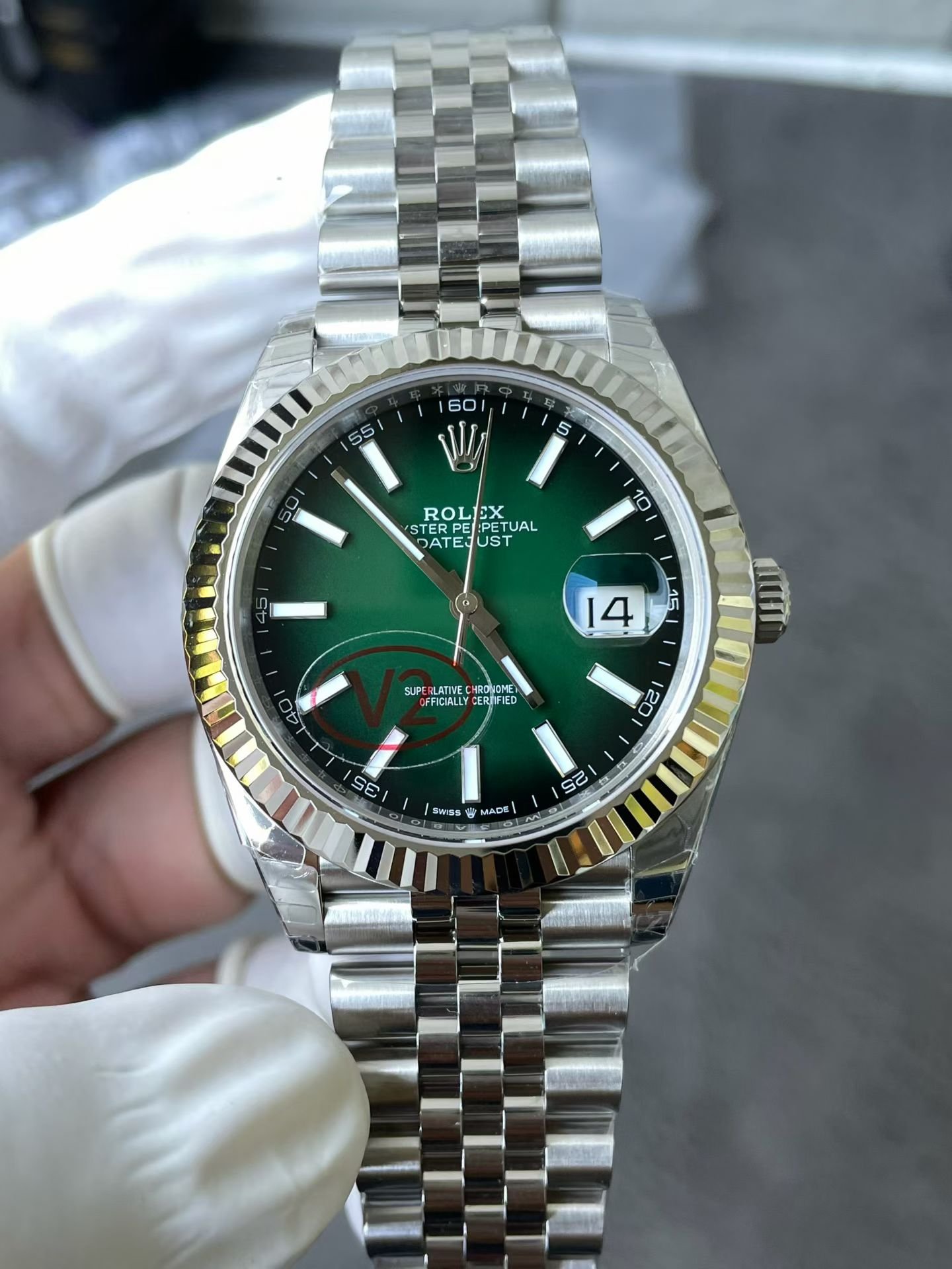 VS Factory Rolex Datejust 41mm Gradient Green Dial (126334) 1:1 Super Clone – DD3235 Movement VS Factory Rolex Datejust 41mm Gradient Green Dial (126334) 1:1 Super Clone – DD3235 Movement