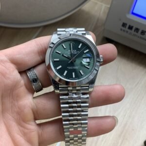 VS Factory Rolex Datejust 41mm Mint Green Sunburst Dial Smooth Bezel Jubilee Bracelet (126300) 1:1 Super Clone - DD3235 Movement