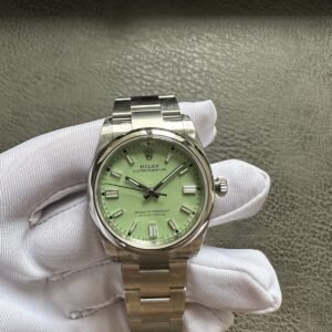 VS Factory Rolex Oyster Perpetual 41mm "Pistachio Green" Dial Smooth Bezel Oyster Bracelet (124300) 1:1 Super Clone - DD3230 Movement